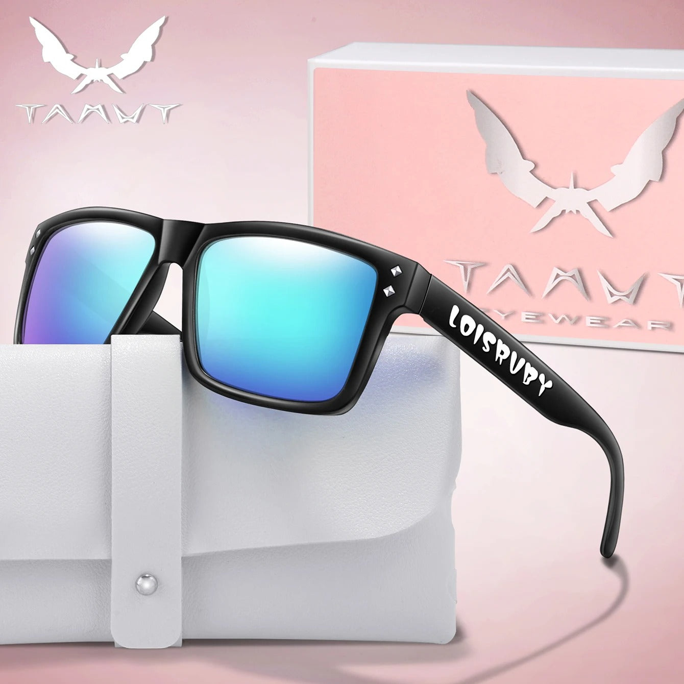 Candy Color Fashion Fishing Sunglasses for Women and Men Casual Square Shades with UV Protection for Outdoor Sports Cycling