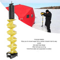JH ICE DRILL 6-Inch Floating Ice Auger for Fishing 75cm Nylon Drill Bit with PE Protective Case Stainless Steel Blade