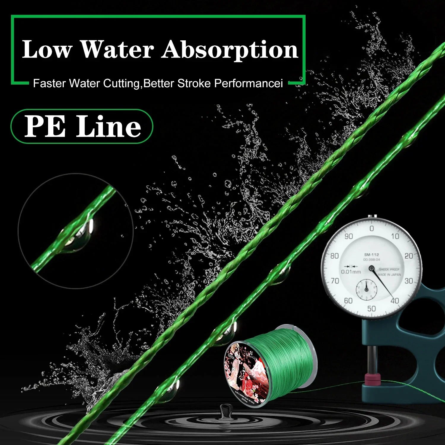 Braided Fishing Line X8 100/300 Drag 22~88LB Multifilament Japanese PE Line for Bass Pike Carp Fishing Accessories