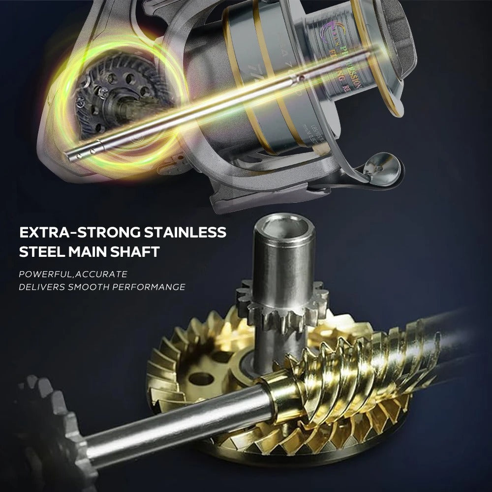 High Quality,Saltwater Fishing Reels,Double Spool,Spinning Reel,Alloy Gear,Alloy Spool,Metal Arm,Casting Reel