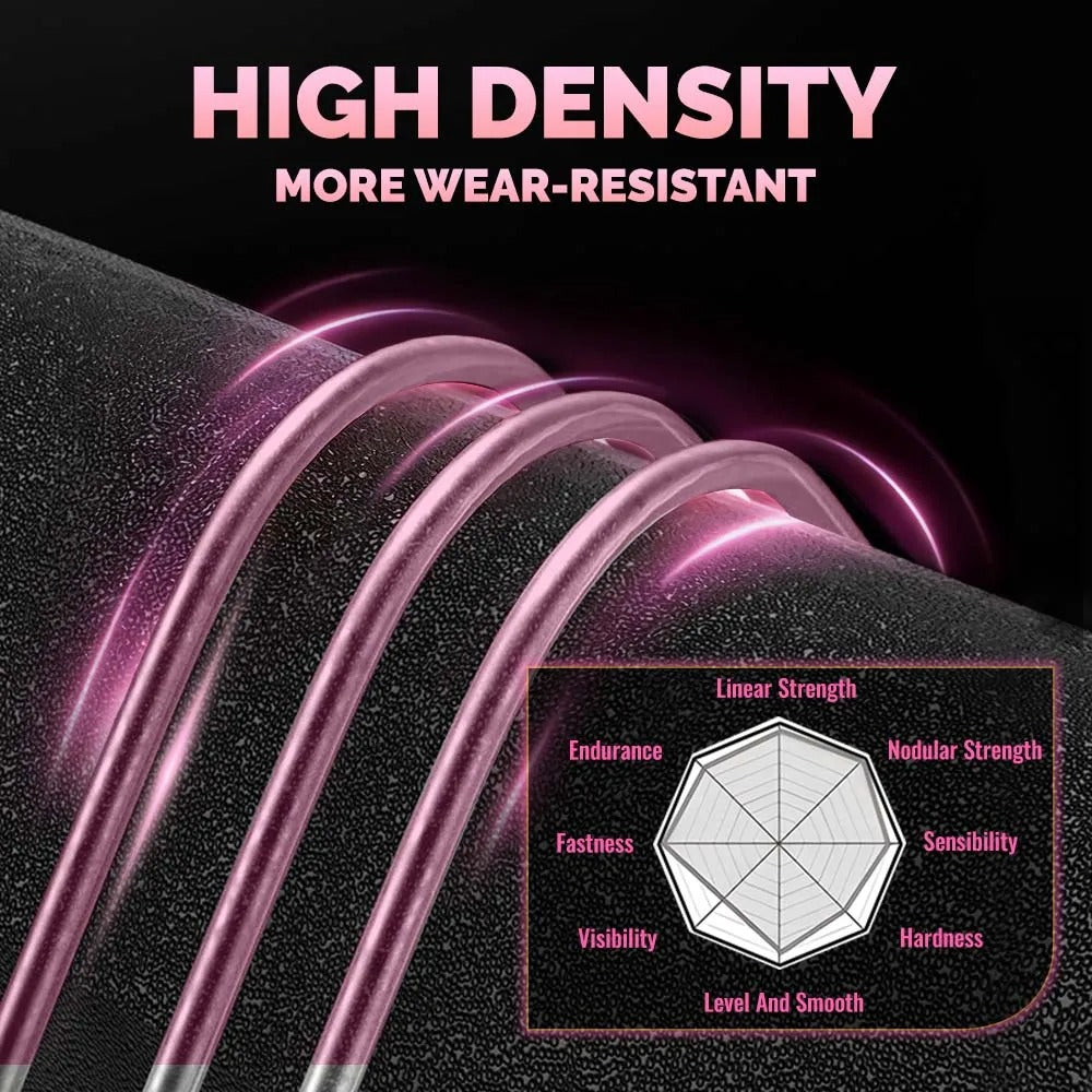 100% Pure Fluorocarbon Pink Fishing Line 100M 50M Carbon Fiber Leader Fishing Lure Line Fishing Sinking Line Japan