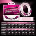 100% Pure Fluorocarbon Pink Fishing Line 100M 50M Carbon Fiber Leader Fishing Lure Line Fishing Sinking Line Japan