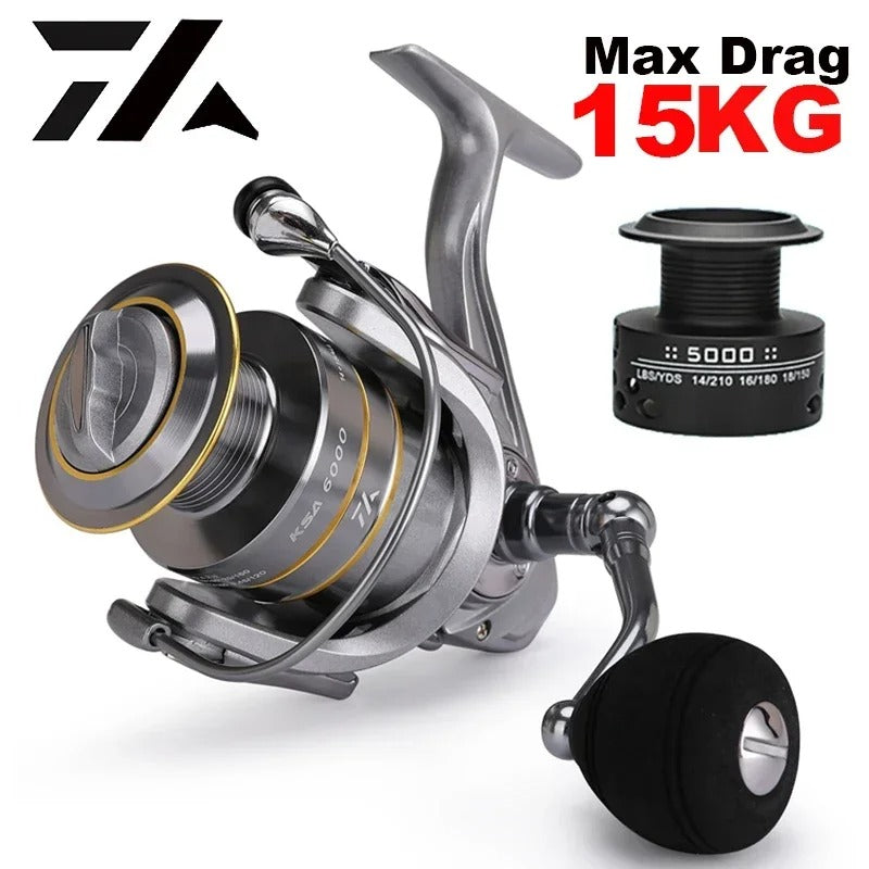 High Quality,Saltwater Fishing Reels,Double Spool,Spinning Reel,Alloy Gear,Alloy Spool,Metal Arm,Casting Reel